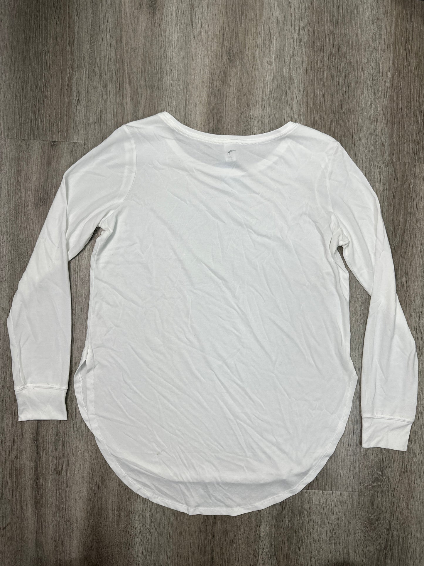 Athletic Top Long Sleeve Crewneck By Zyia In White, Size: S