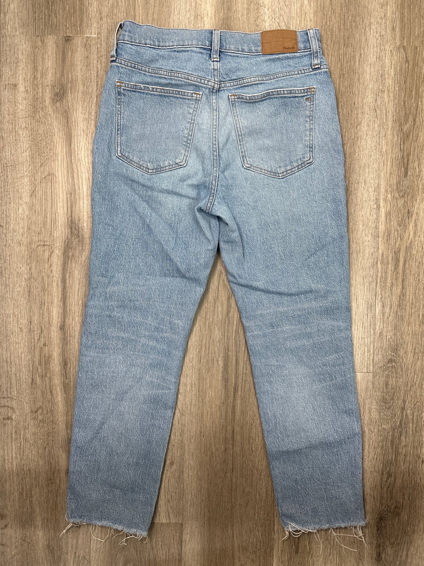 Jeans Straight By Madewell In Blue Denim, Size: 4