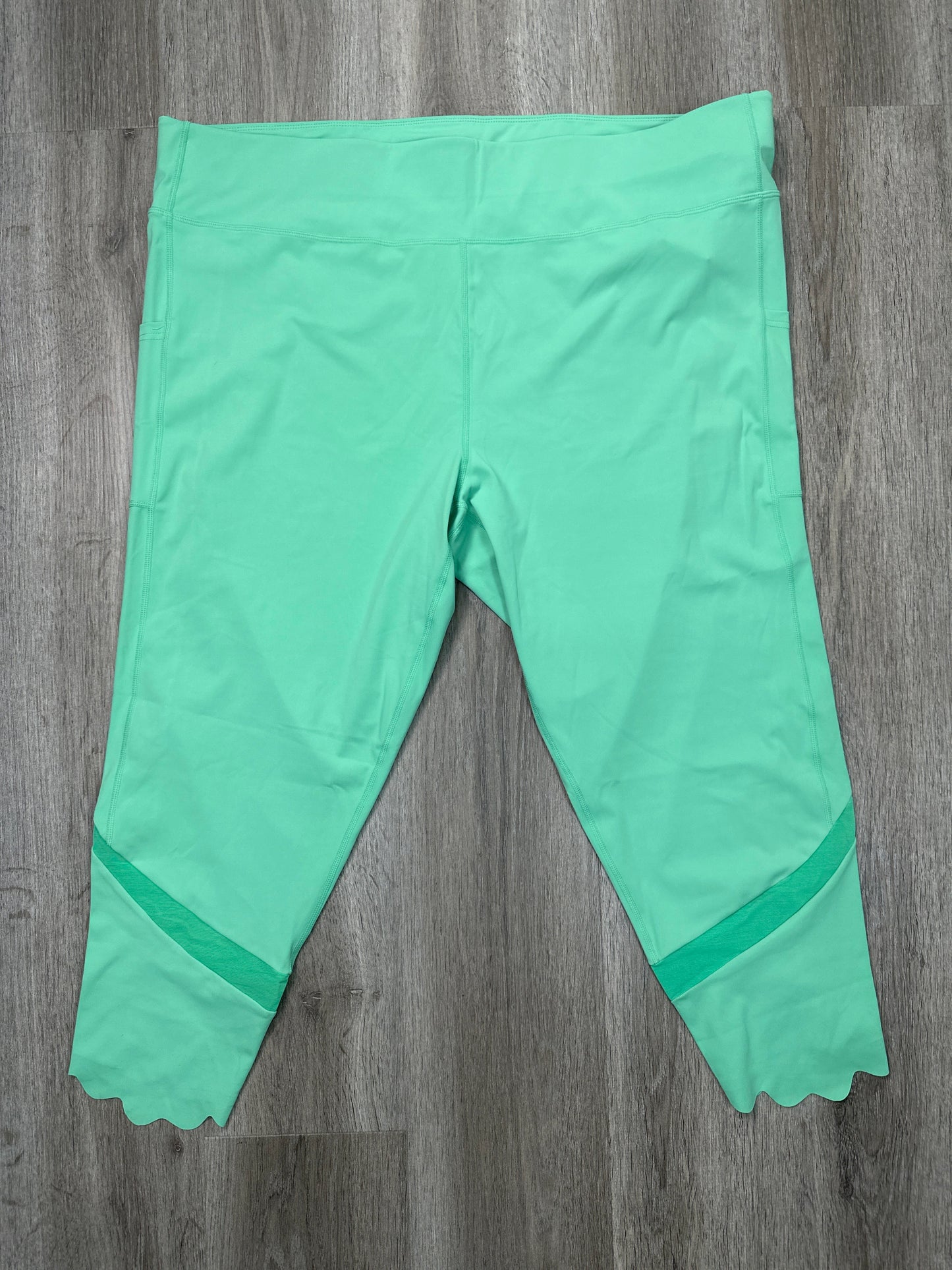 Athletic Leggings By Fila In Green, Size: 4x