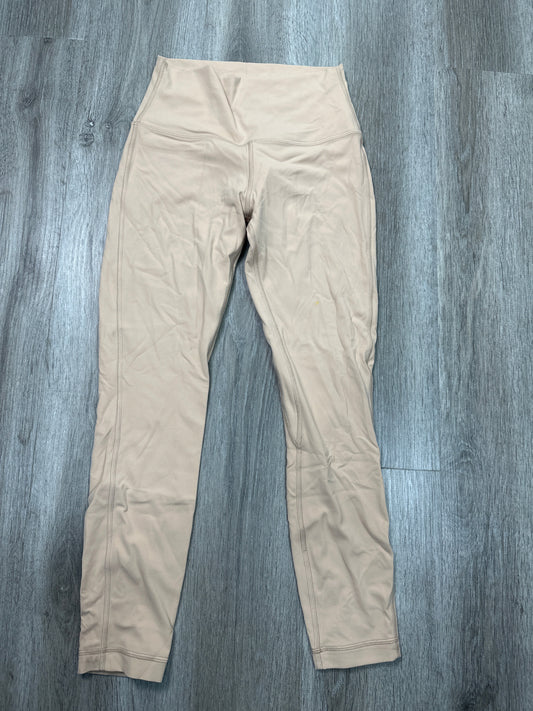 Athletic Leggings By Lululemon In Tan, Size: S