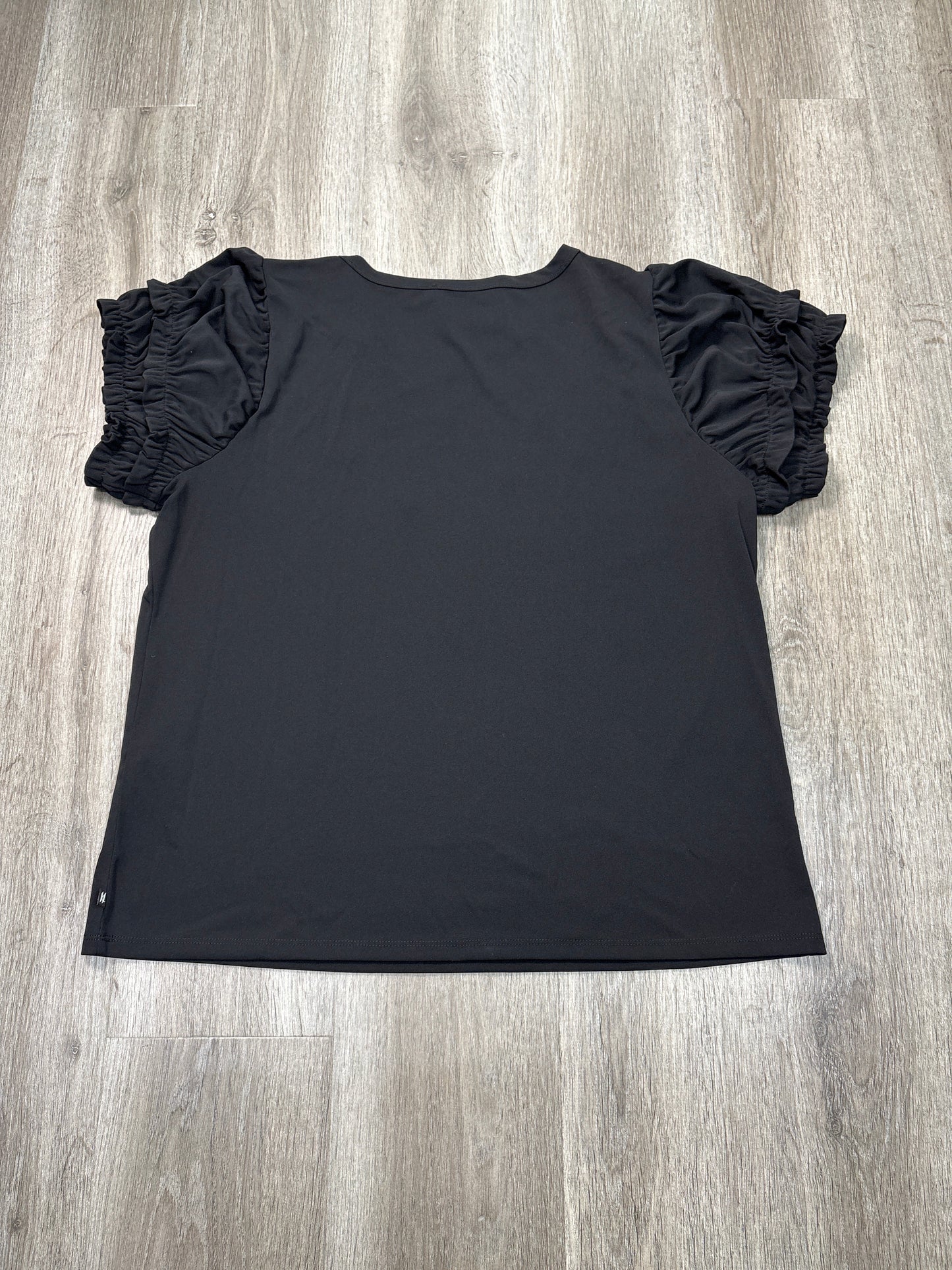 Top Short Sleeve By Karl Lagerfeld In Black, Size: Xl