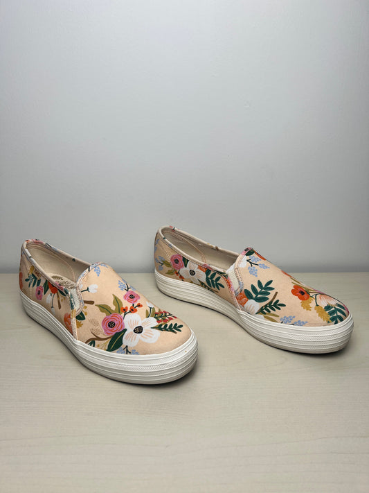 Shoes Sneakers By Keds In Floral Print, Size: 8