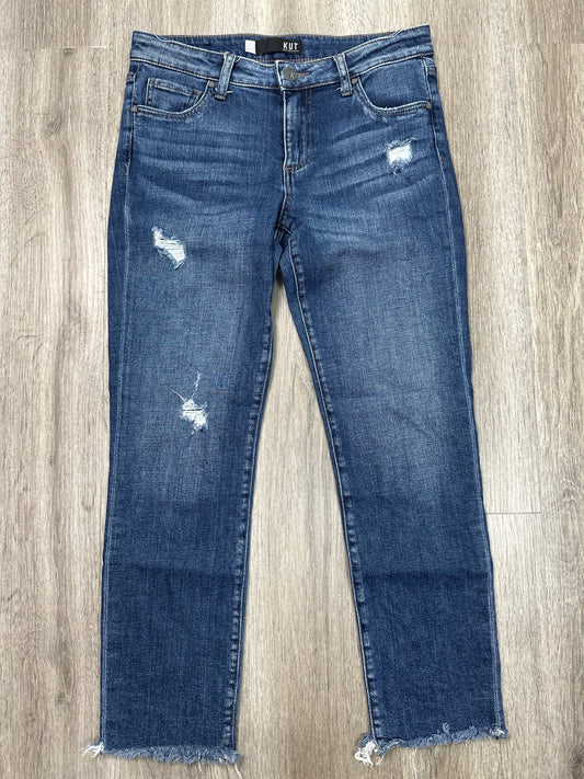 Jeans Straight By Kut In Blue Denim, Size: 2