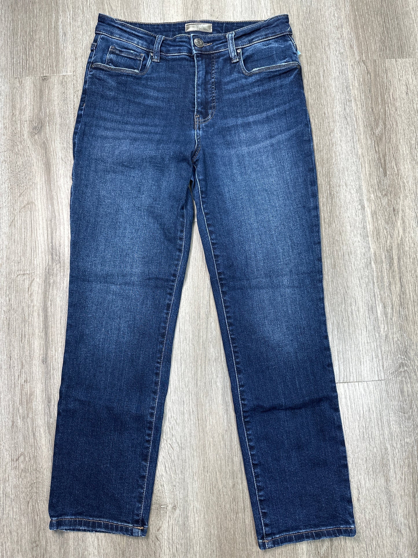 Jeans Straight By Kut In Blue Denim, Size: 4