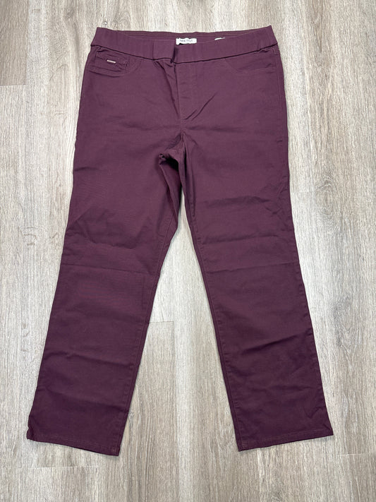 Pants Cropped By Nine West Apparel In Purple, Size: Xl