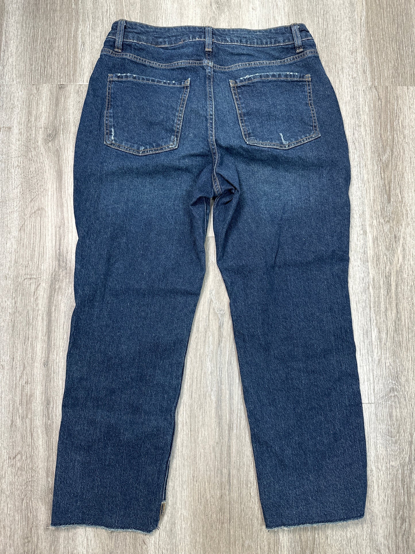 Jeans Straight By Time And Tru In Blue Denim, Size: 12