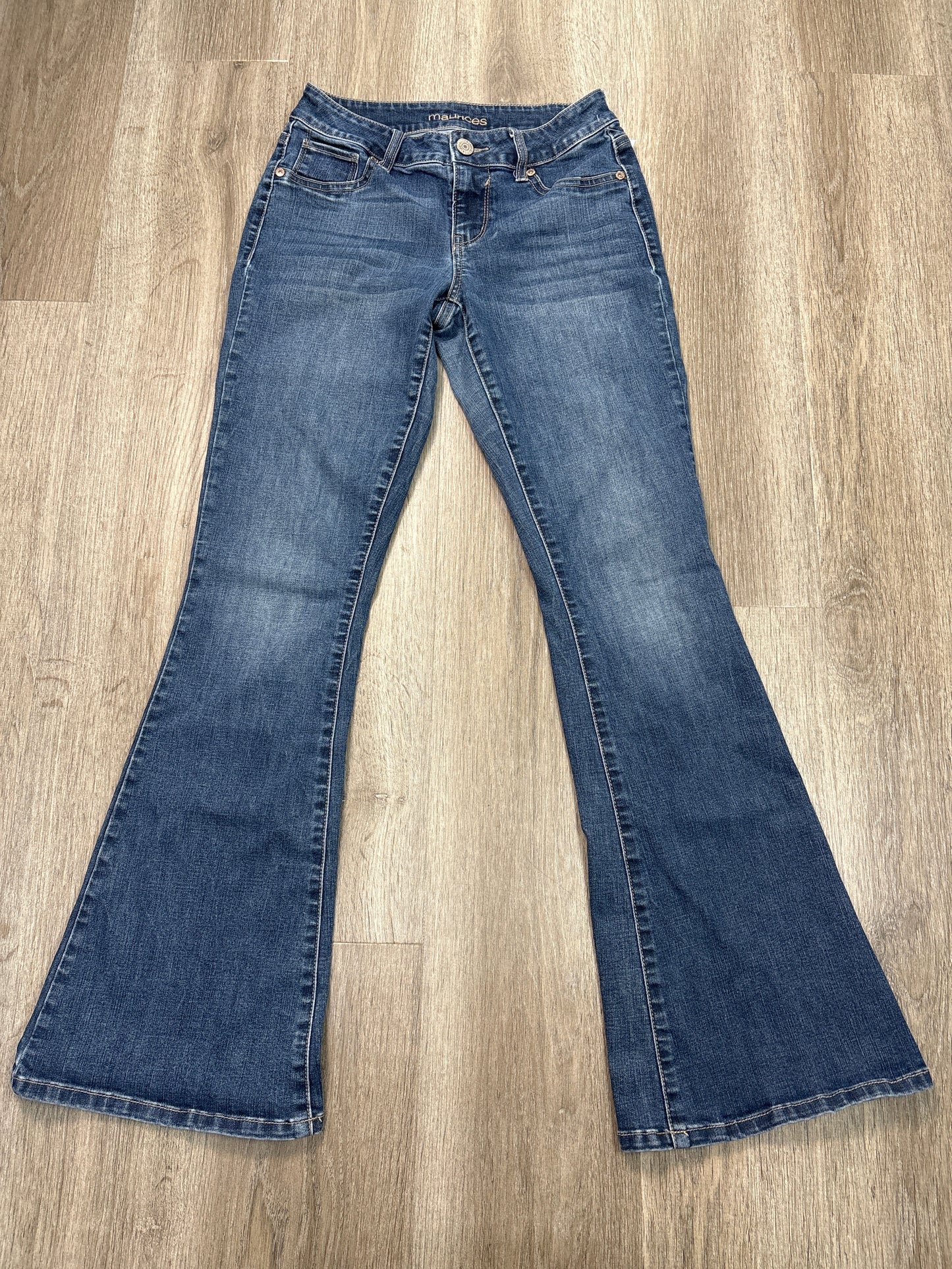 Jeans Flared By Maurices In Blue Denim, Size: 0