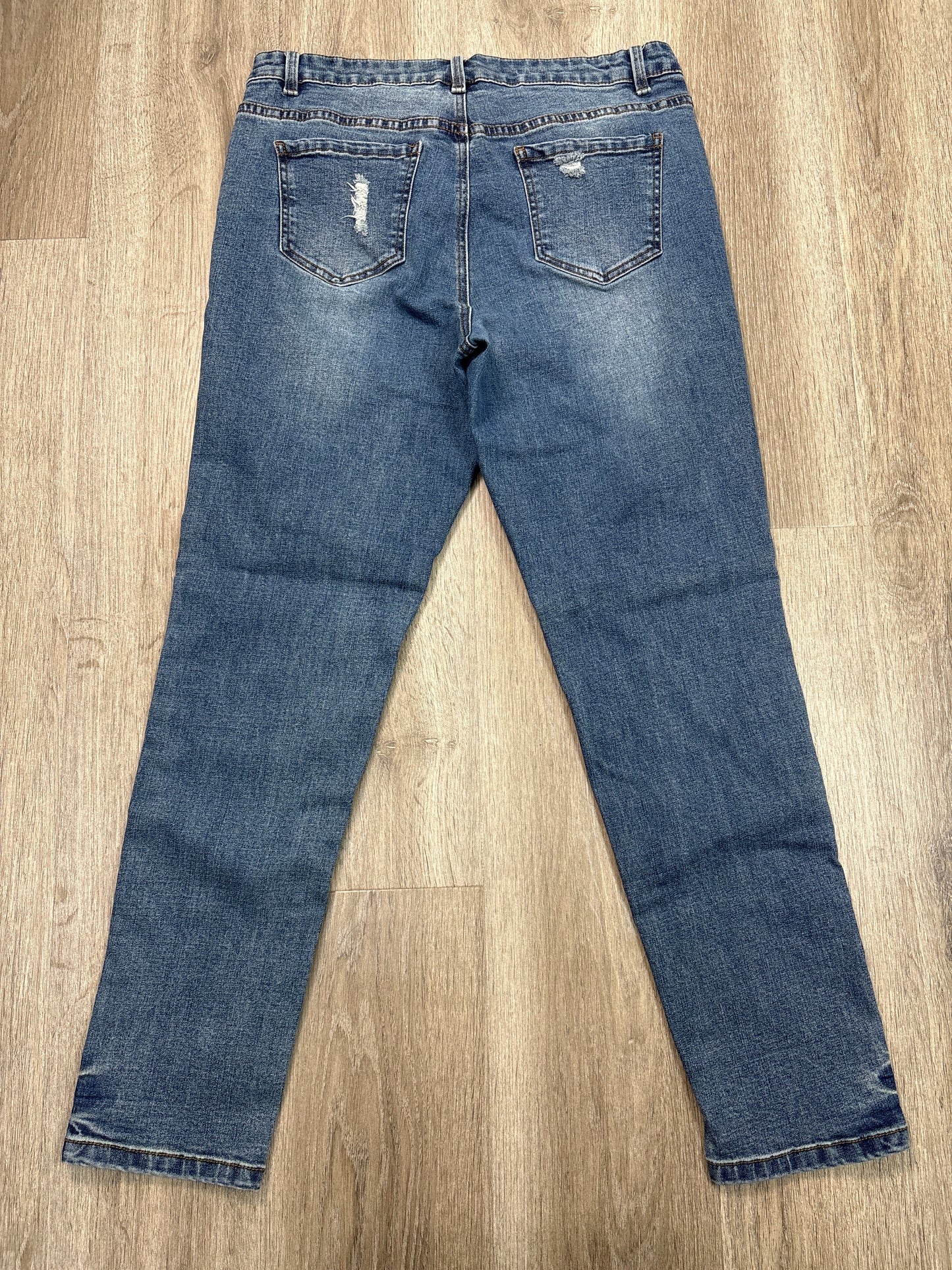 Jeans Boyfriend By Tribal In Blue Denim, Size: 12