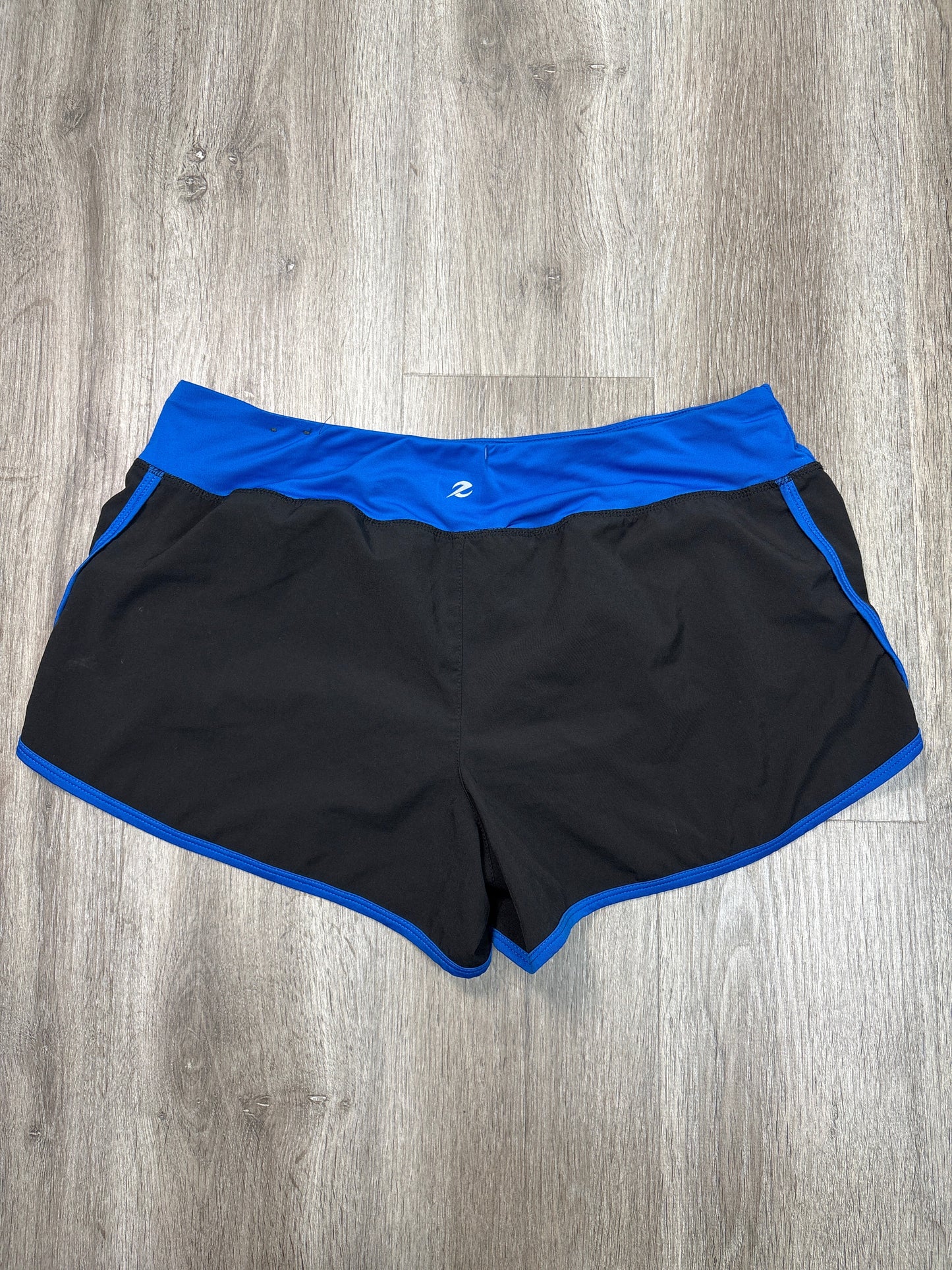 Athletic Shorts By Energy Zone In Black & Blue, Size: L