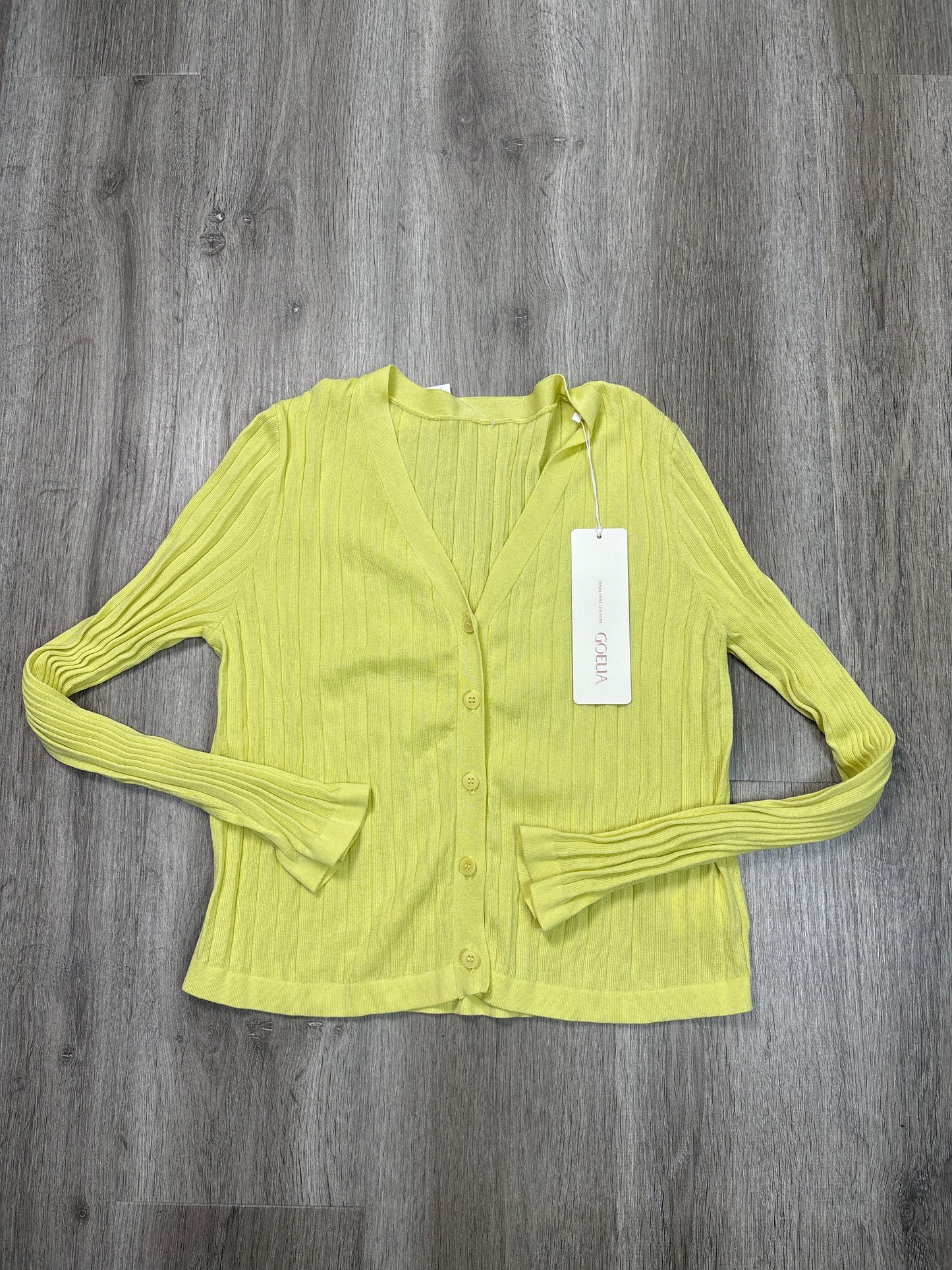 Cardigan By Goelia In Yellow, Size: L