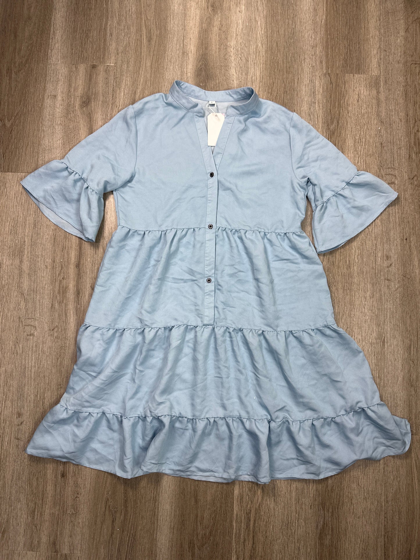 Dress Casual Short By Walmart In Blue, Size: L