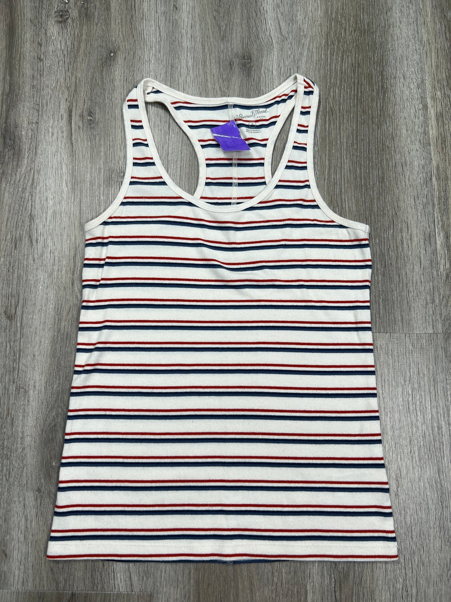 Striped Pattern Tank Top Universal Thread, Size M