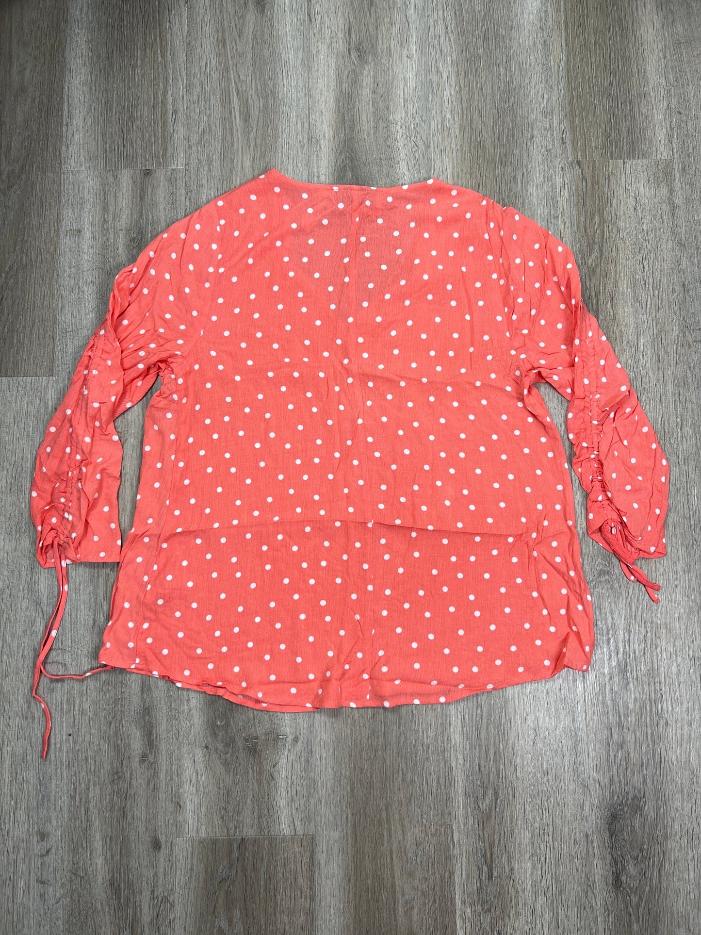 Orange Top 3/4 Sleeve Lane Bryant, Size Xl