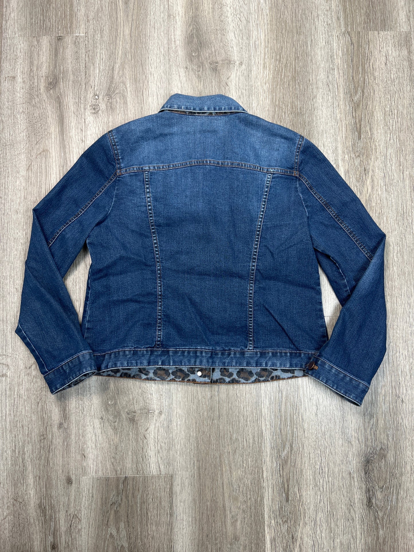 Jacket Denim By Chicos In Blue Denim, Size: M