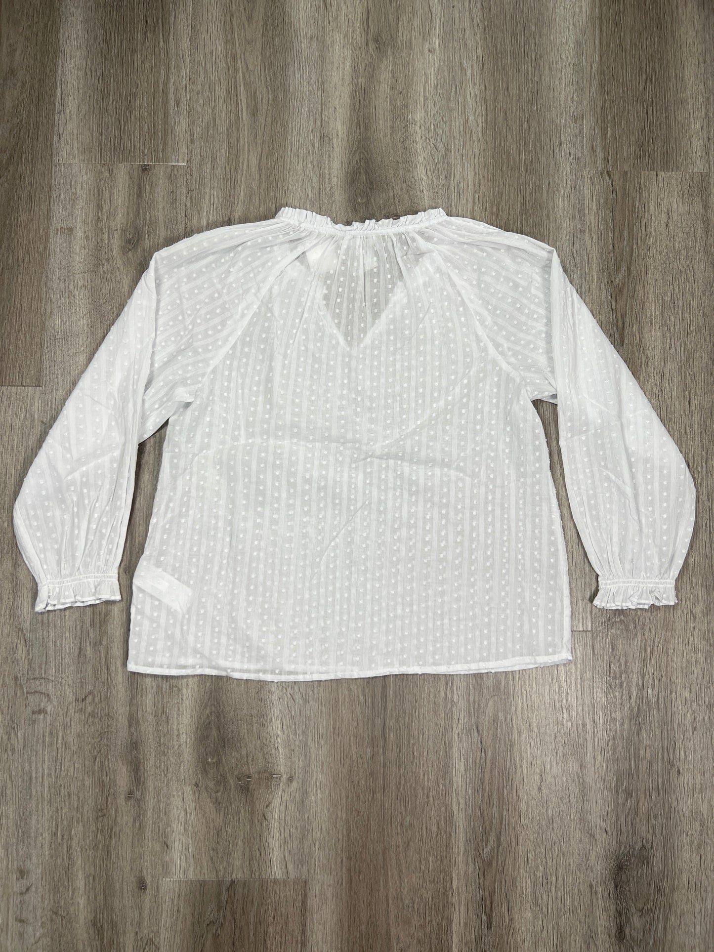 White Top 3/4 Sleeve J. Crew , Size S