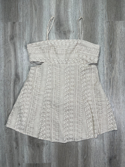 Brown & Cream Dress Casual Short Altard State, Size Xl