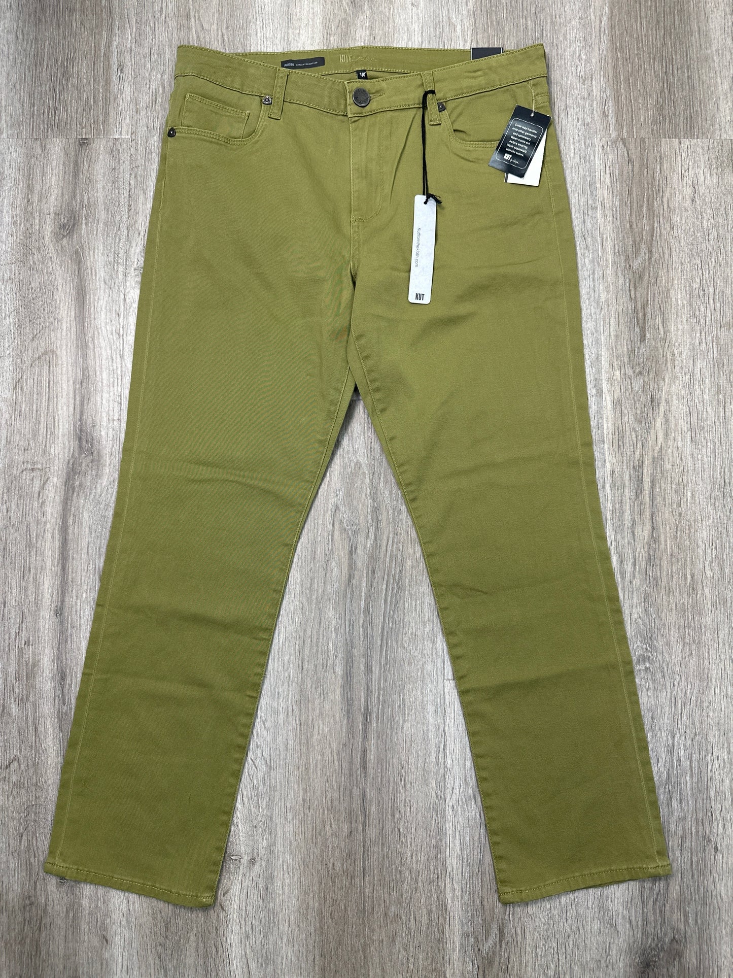 Pants Cropped By Kut In Green, Size: M