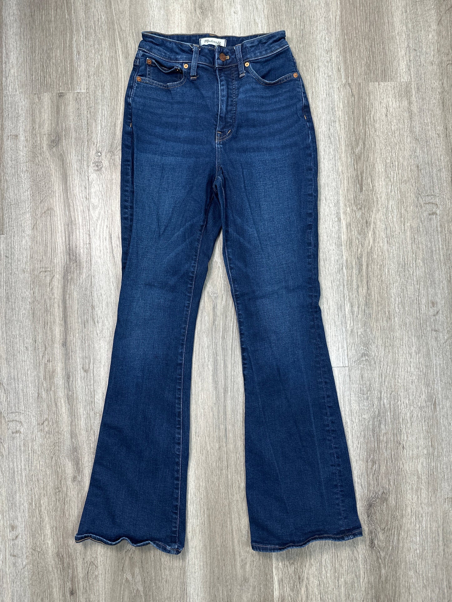 Jeans Flared By Madewell In Blue Denim, Size: 2