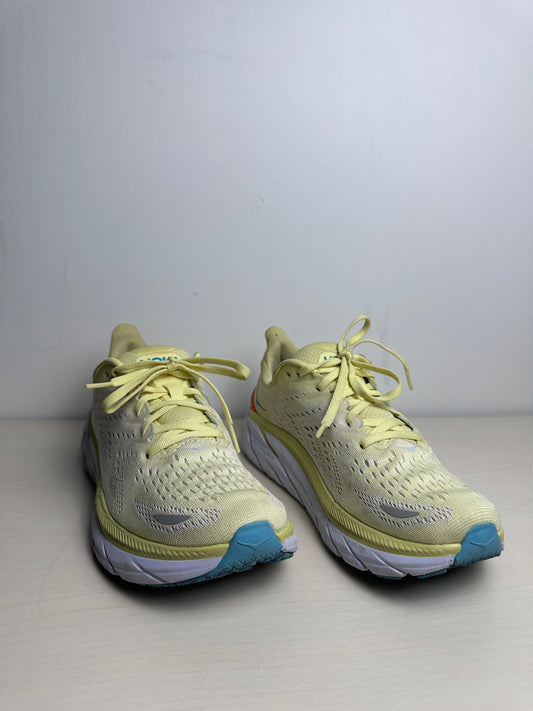 Shoes Athletic By Hoka In Yellow, Size: 8.5