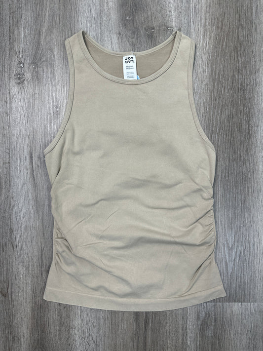 Athletic Tank Top By Joy Lab In Beige, Size: M