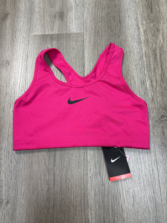 Athletic Bra By Nike Apparel In Pink, Size: L