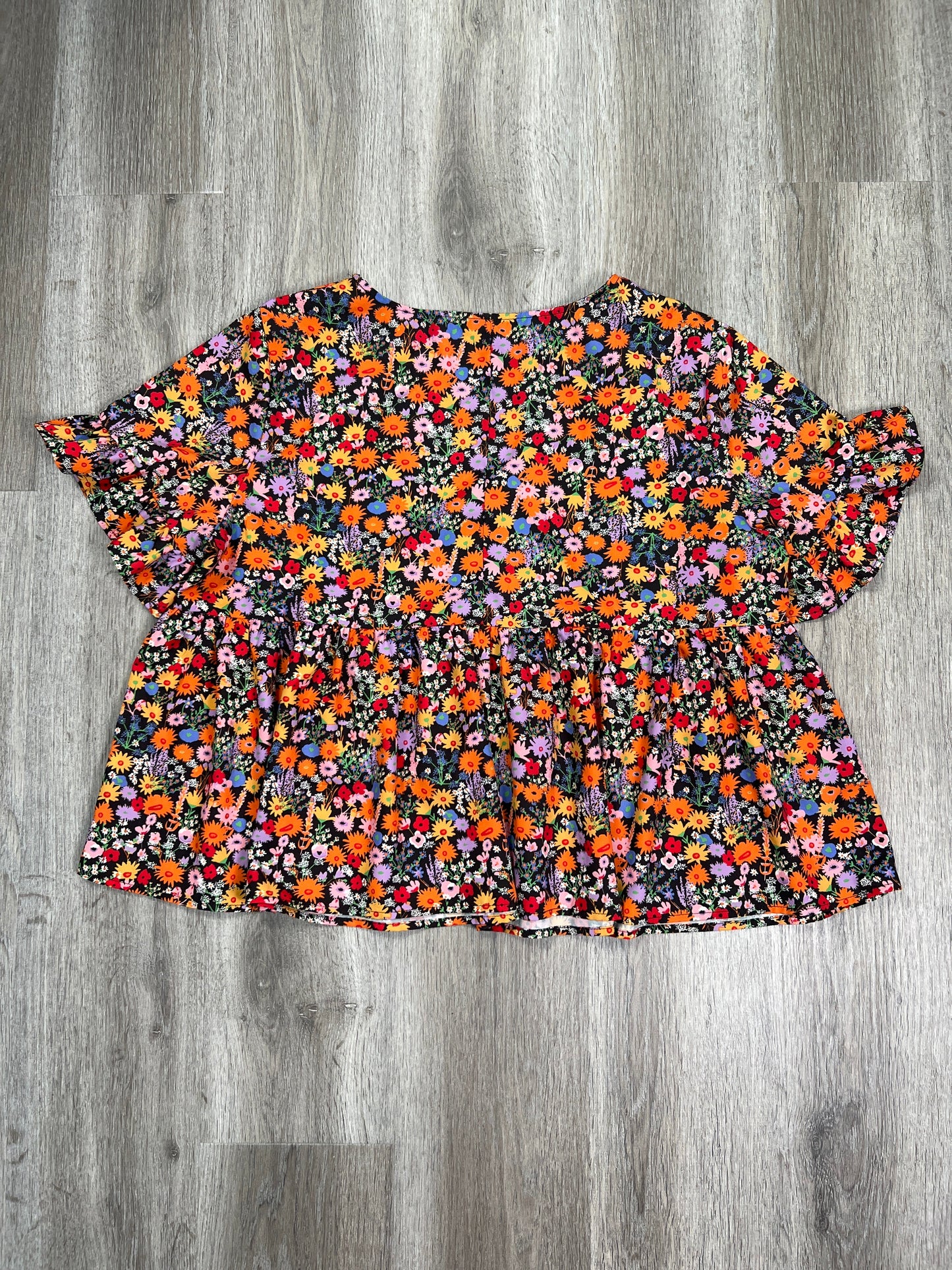 Blouse Short Sleeve By Shein  Size: 1x