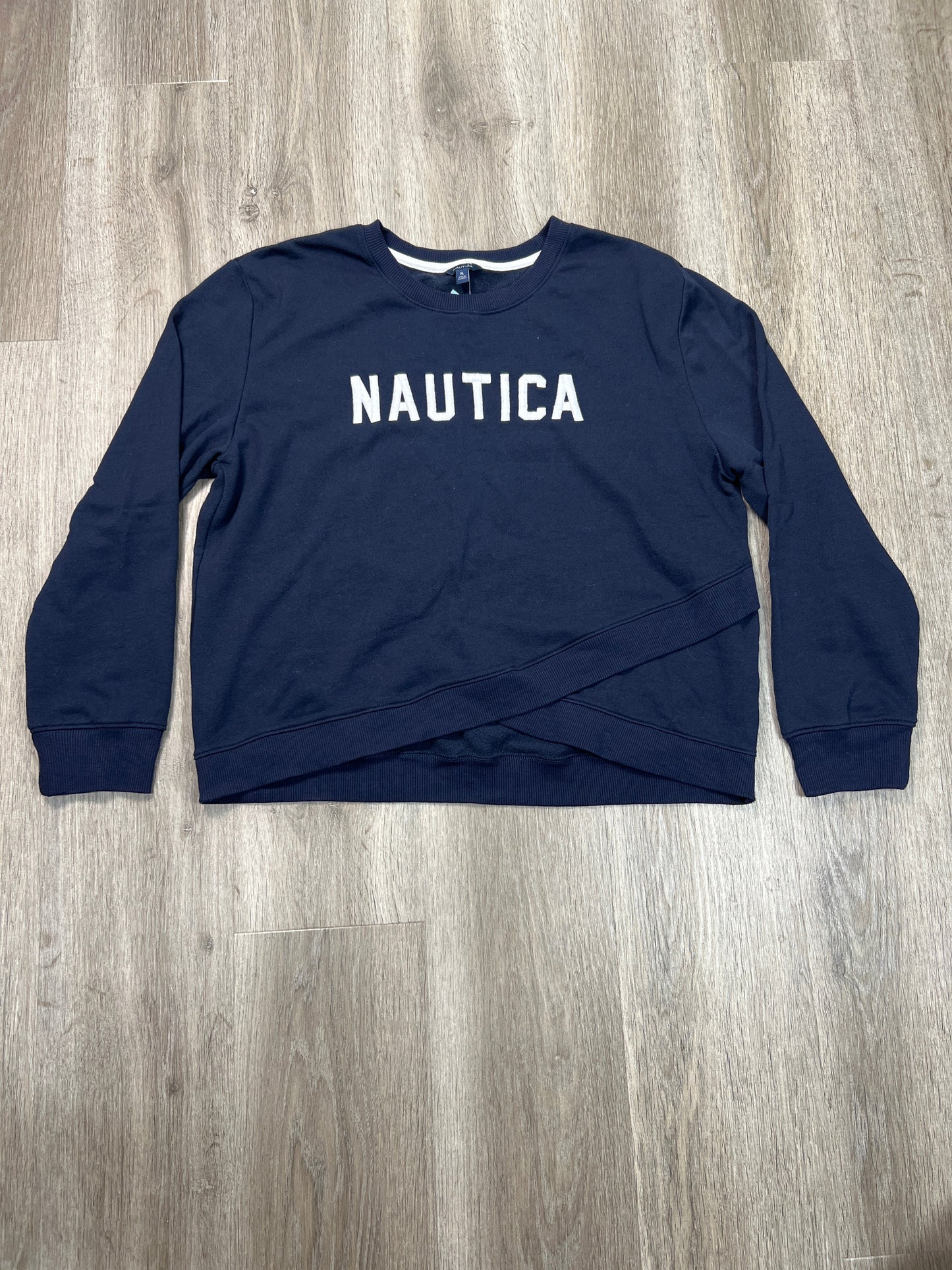 Athletic Sweatshirt Crewneck By Nautica In Navy, Size: Xl