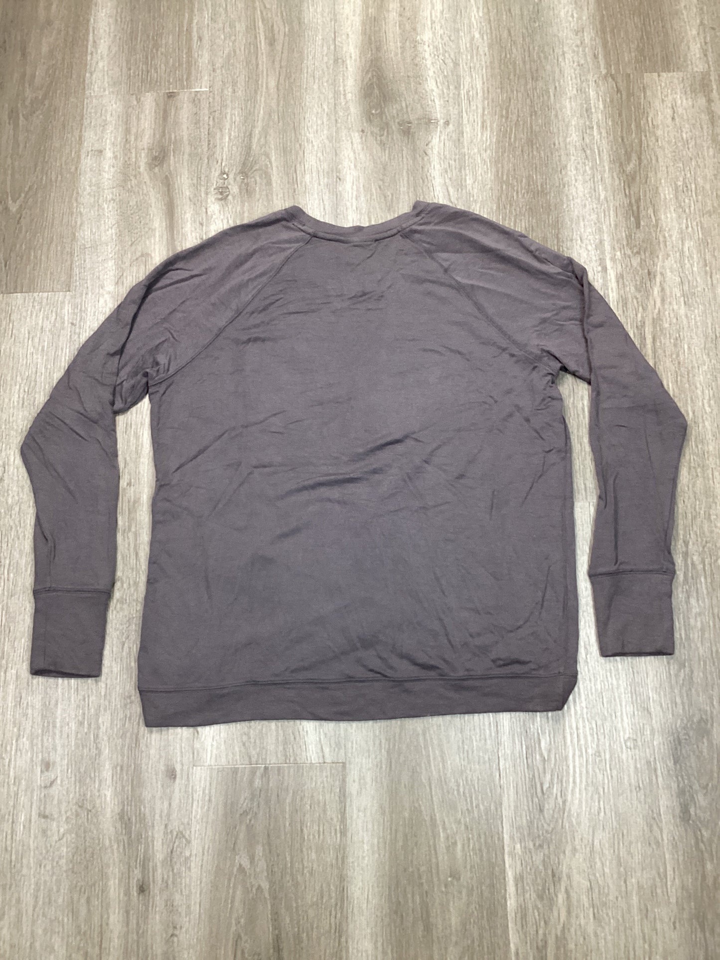 Athletic Top Long Sleeve Crewneck By Athleta In Purple, Size: L