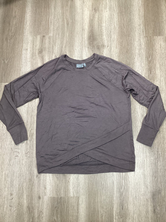 Athletic Top Long Sleeve Crewneck By Athleta In Purple, Size: L