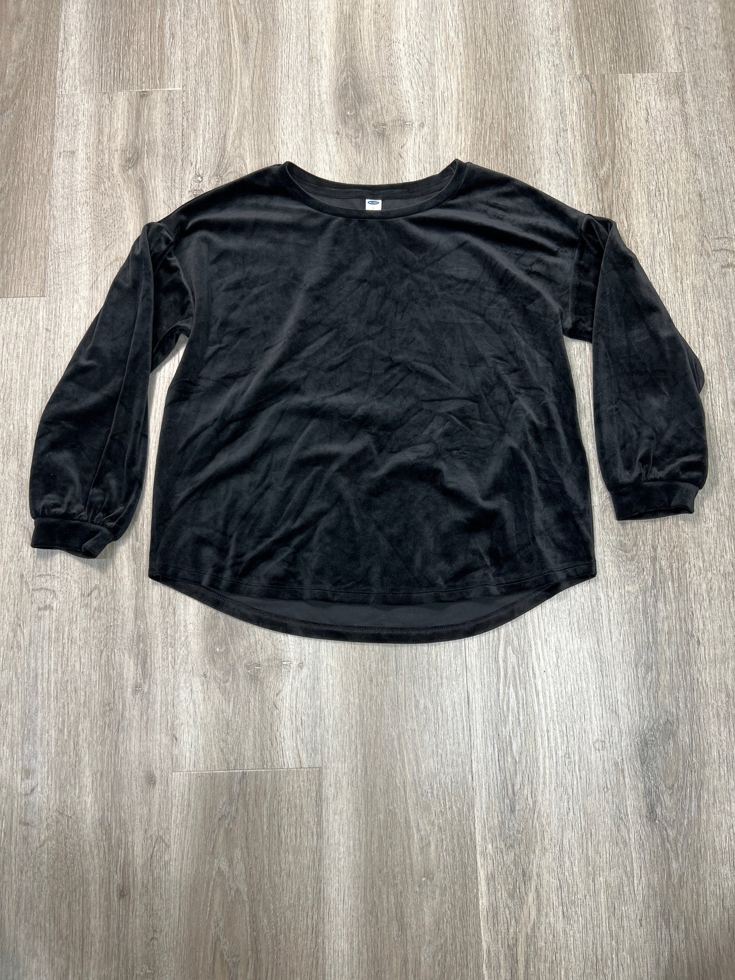 Top Long Sleeve By Old Navy In Black, Size: L