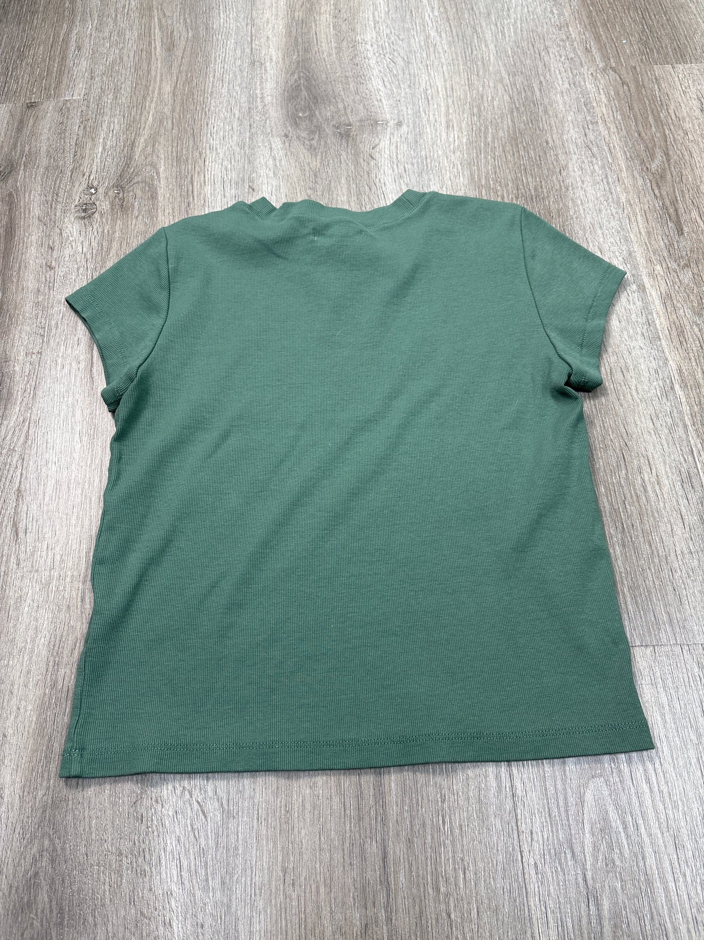 Top Short Sleeve Basic By Madewell In Green, Size: M