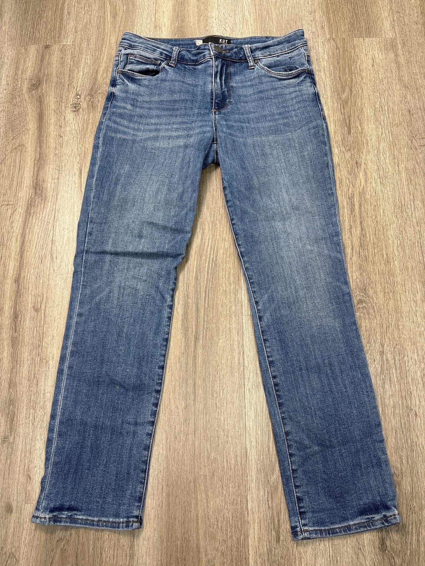 Jeans Straight By Kut In Blue Denim, Size: 6