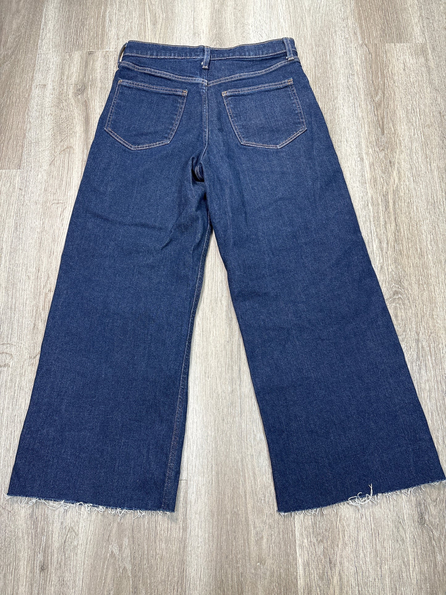 Jeans Wide Leg By Gap In Blue Denim, Size: 8