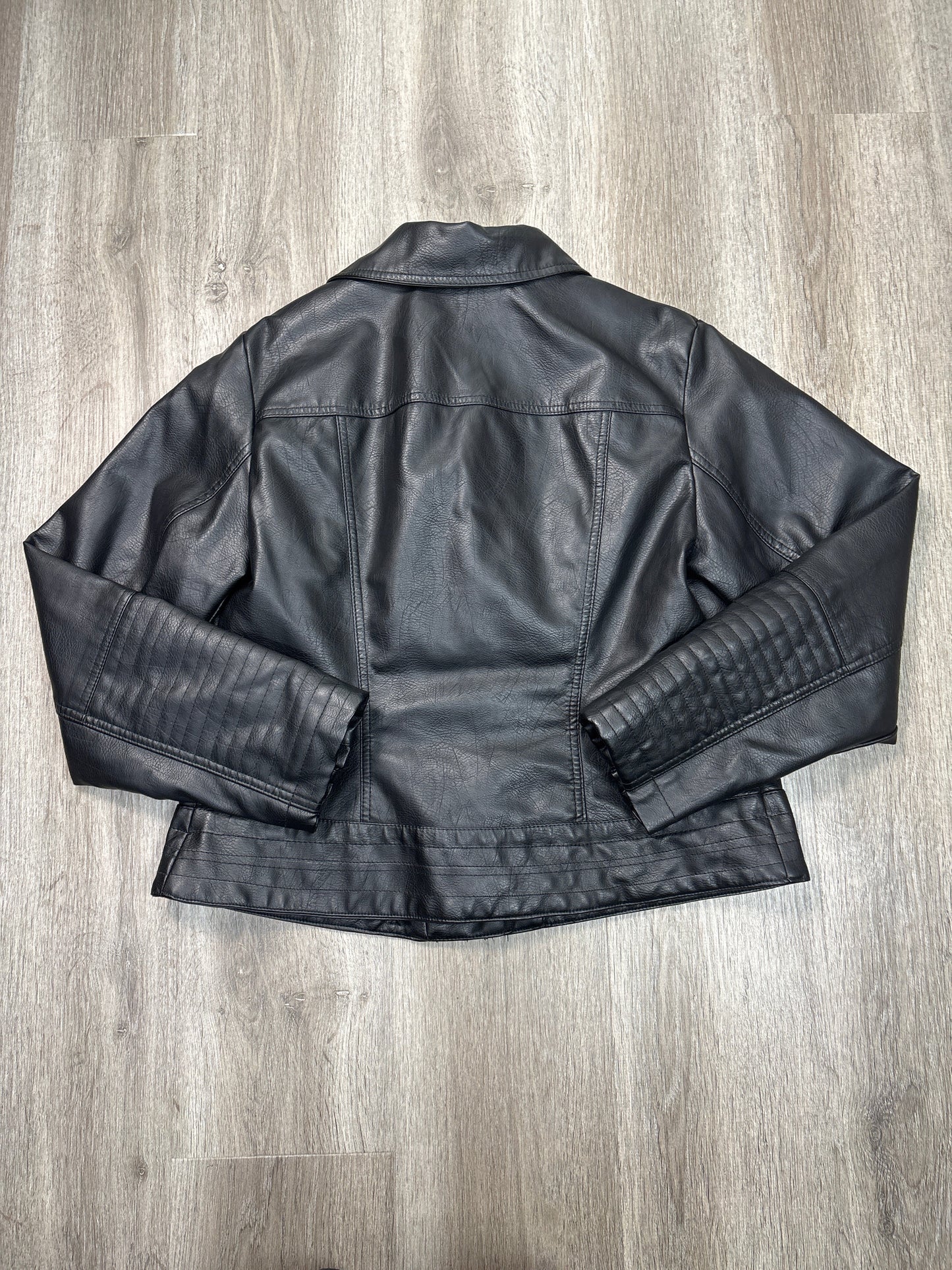 Jacket Moto By Ava & Viv In Black, Size: Xl