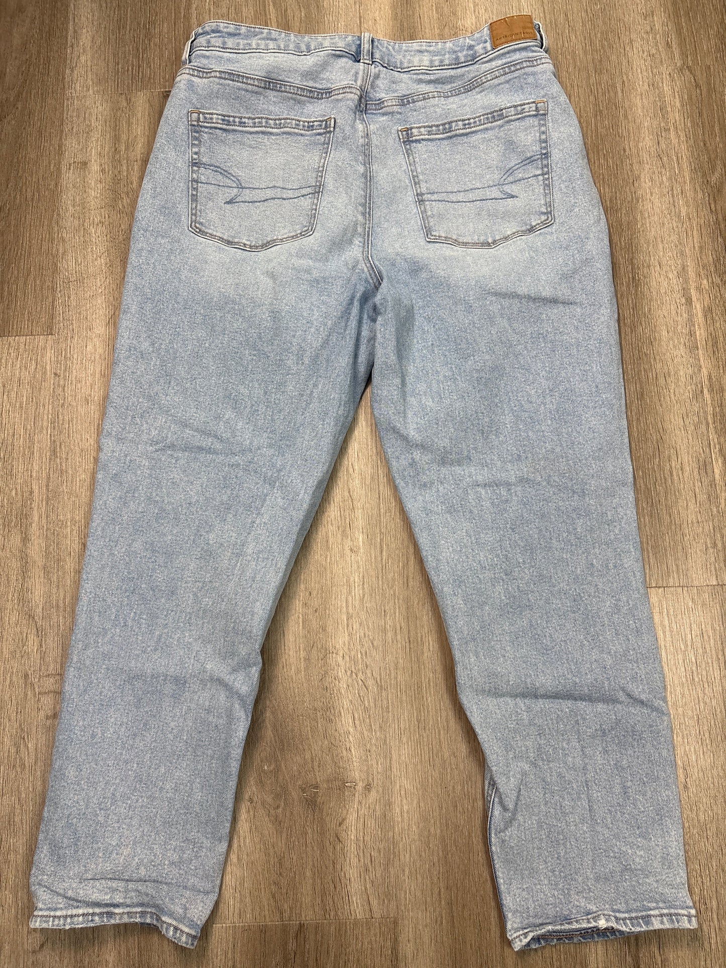 Jeans Boyfriend By American Eagle In Blue Denim, Size: 14