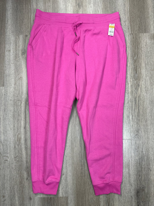 Pants Joggers By Tek Gear In Pink, Size: Xxl