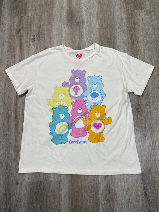 Top Short Sleeve By Care Bears In White, Size: Xxl