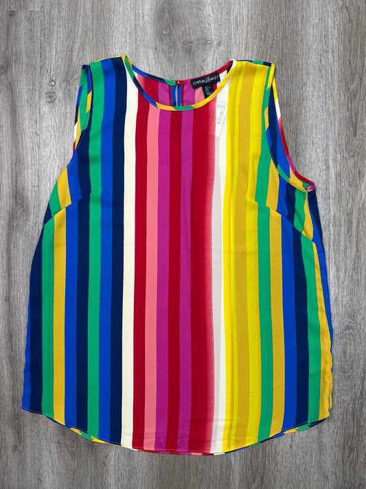 Top Sleeveless By Cynthia Rowley In Multi-colored, Size: L