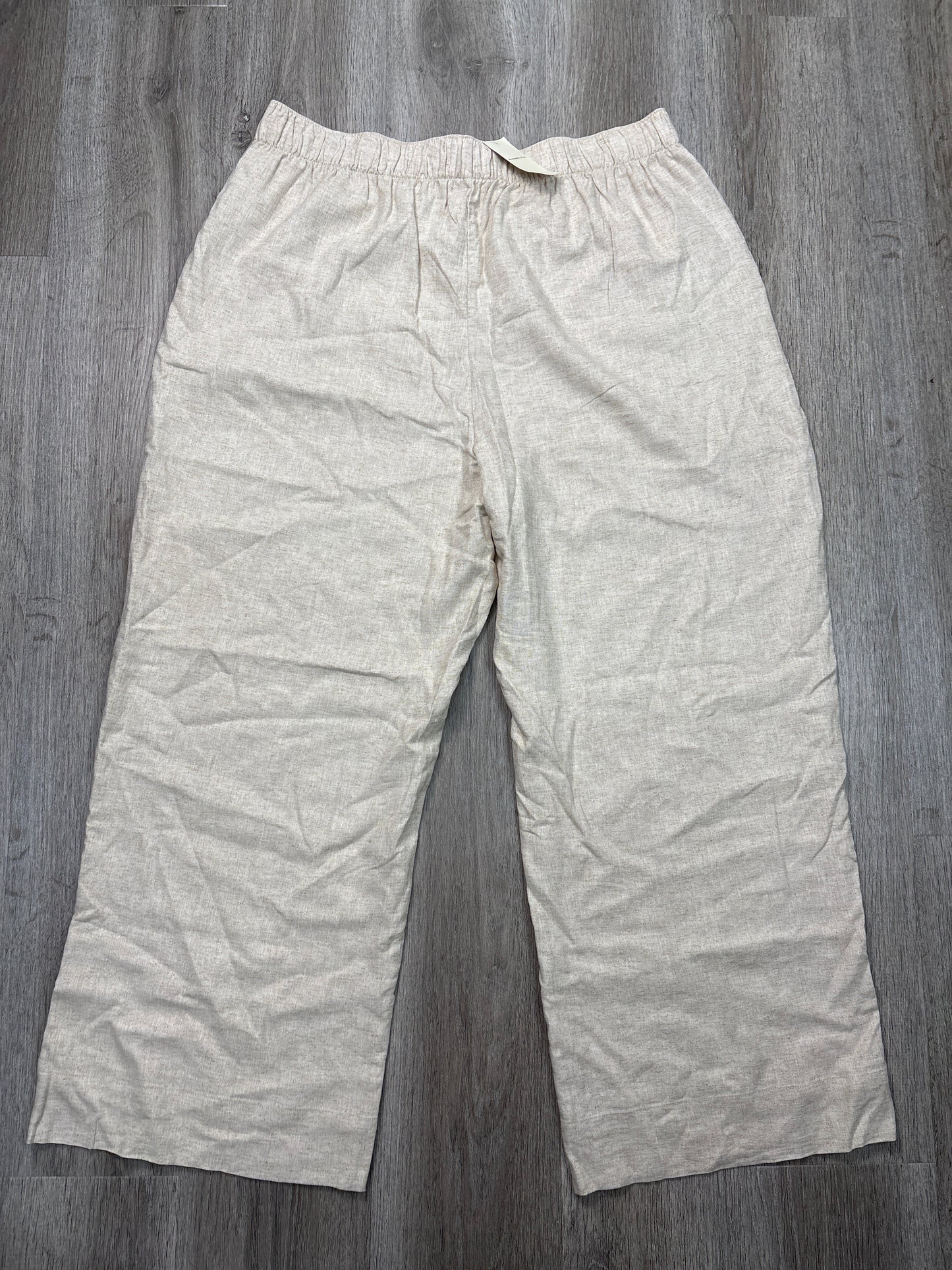 Pants Linen By Abercrombie And Fitch In Tan, Size: Xl