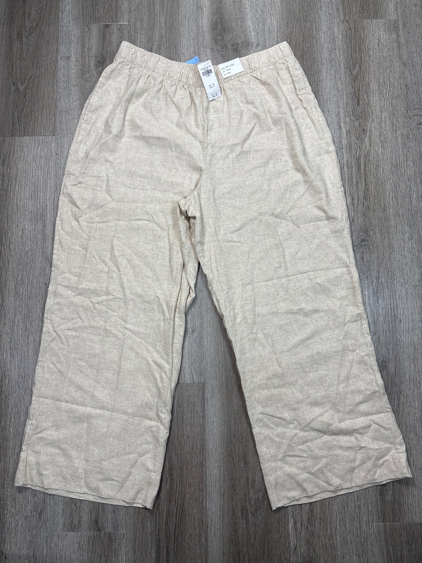 Pants Linen By Abercrombie And Fitch In Tan, Size: Xl