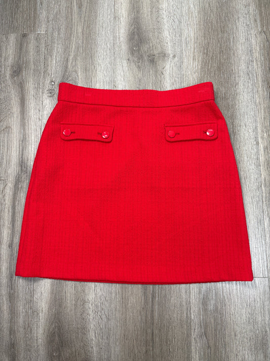 Skirt Mini & Short By Loft In Red, Size: Mp