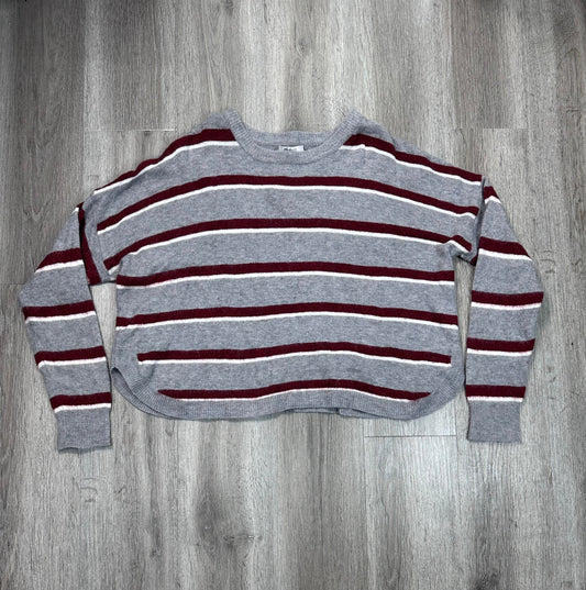 Sweater By Madewell In Grey & Red, Size: Xl