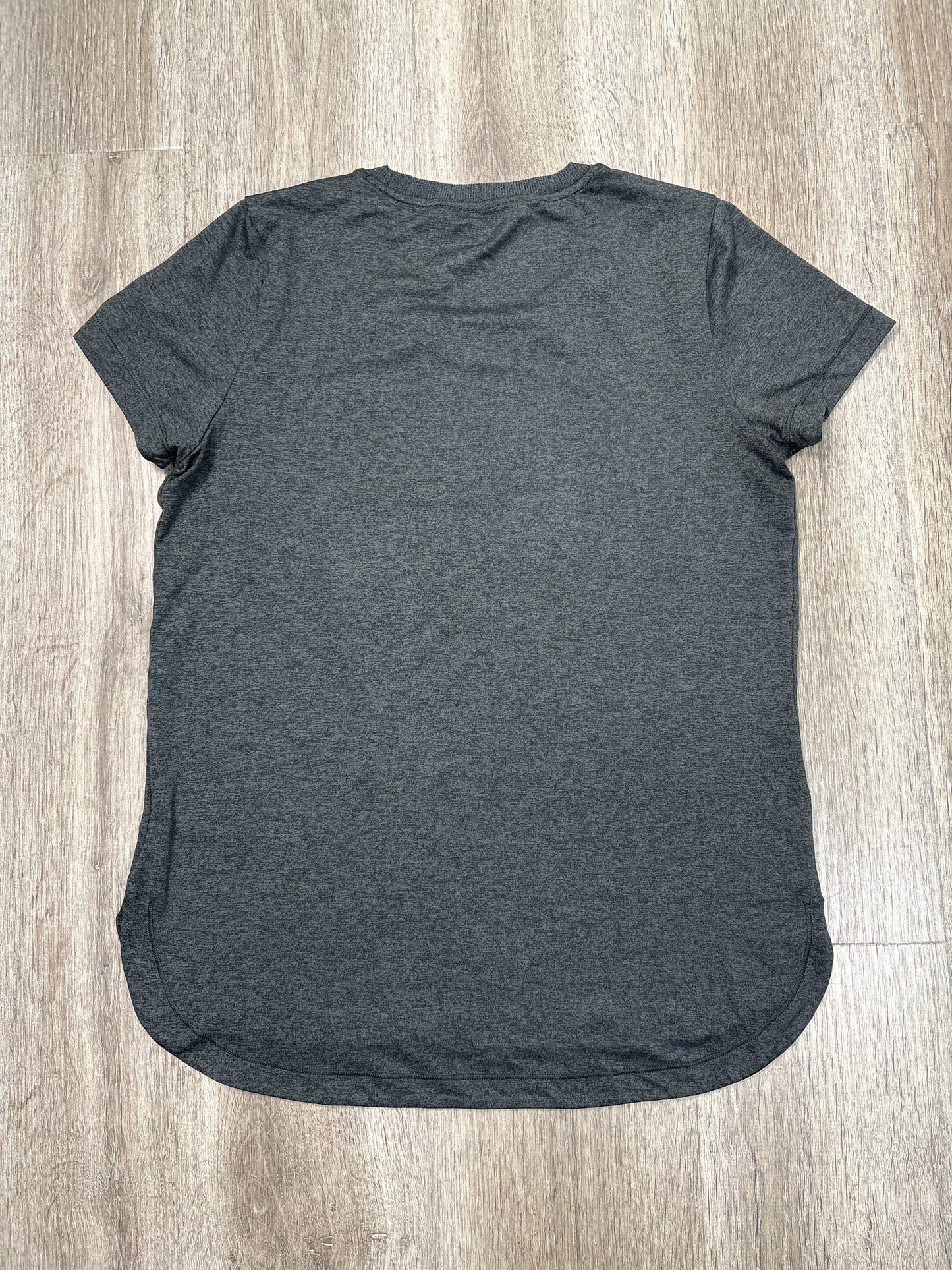 Athletic Top Short Sleeve By Athleta In Grey, Size: M