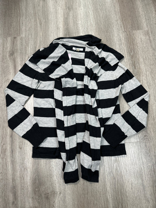 Cardigan By Dkny City In Black & Grey, Size: S