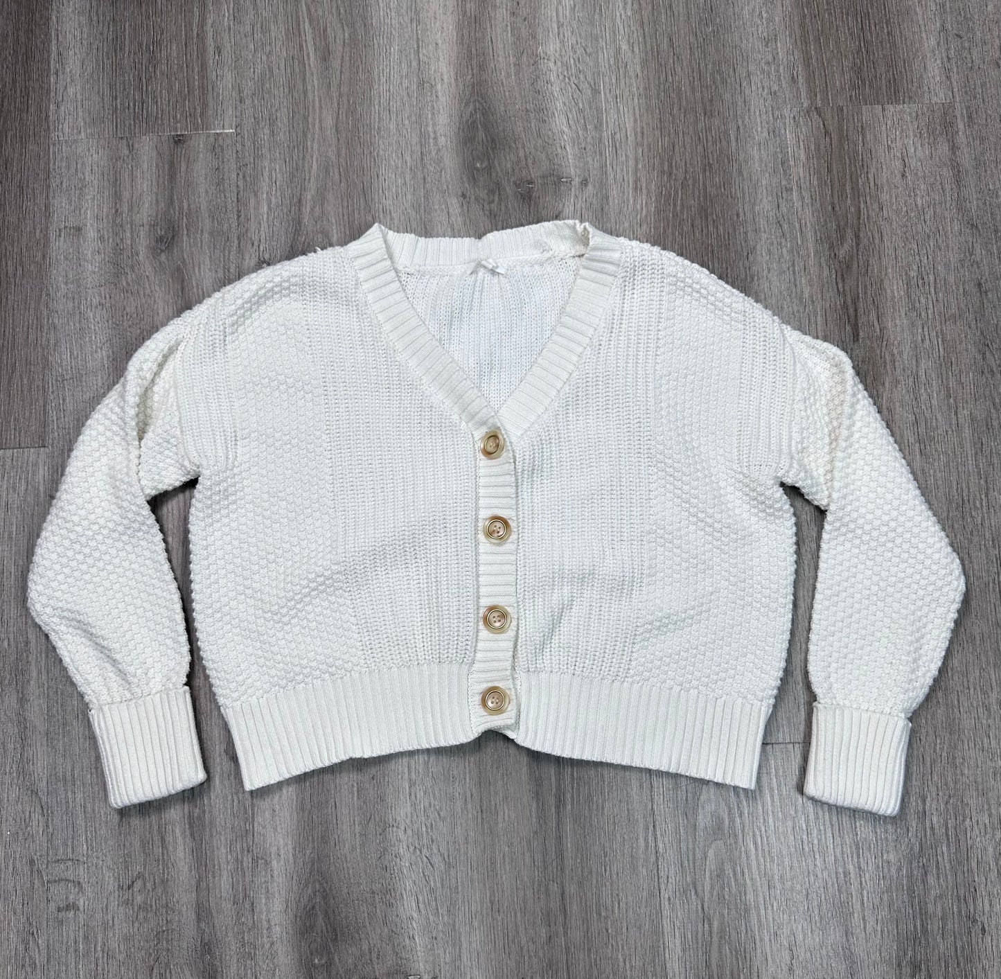 Cardigan By Maurices In Cream, Size: S