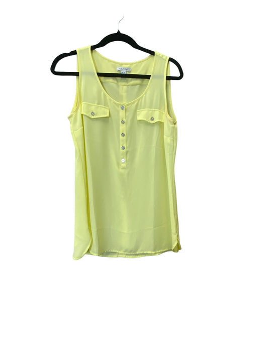 Top Sleeveless By Nautica In Yellow, Size: M