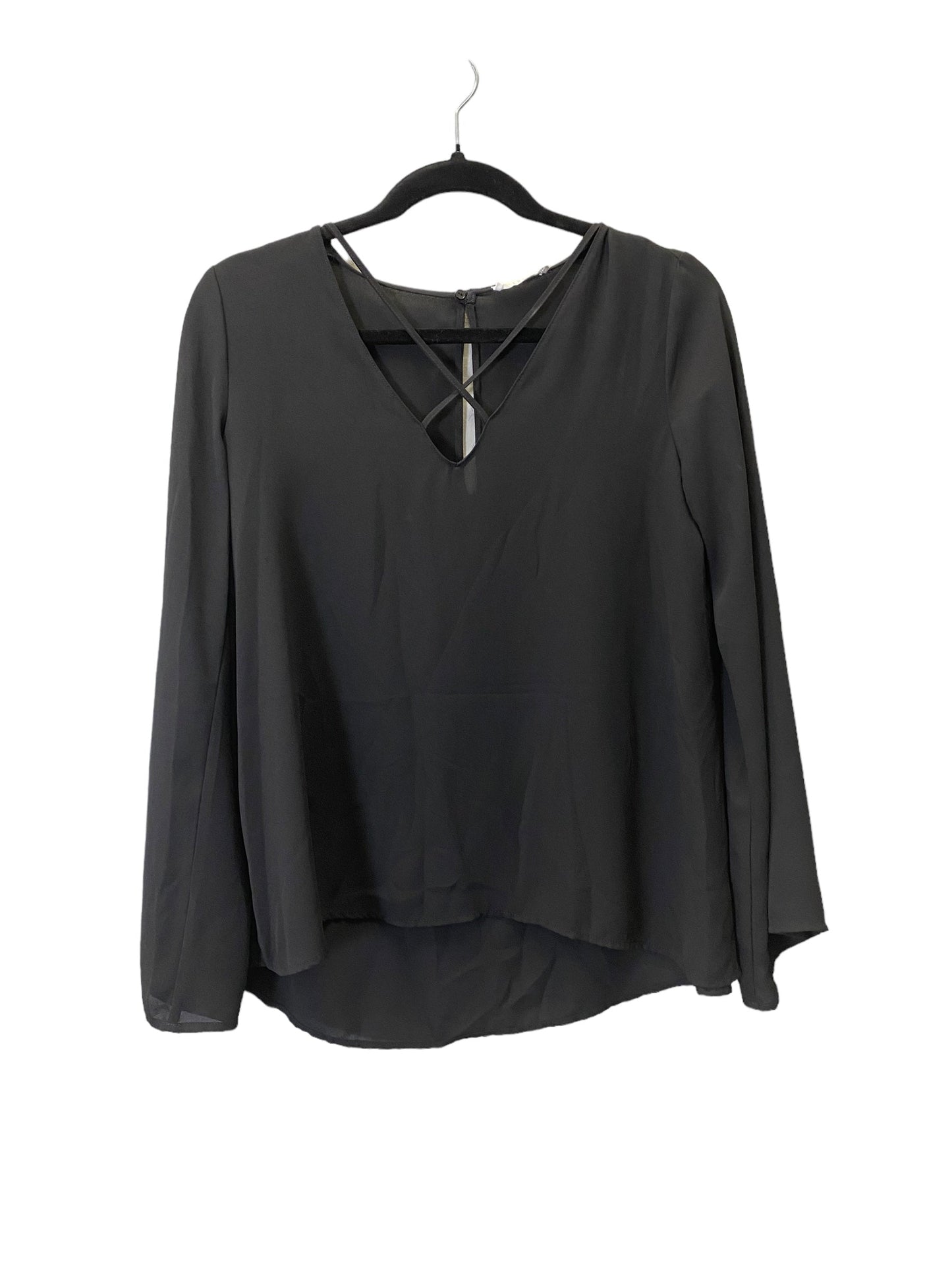 Black Top Long Sleeve Lush, Size S