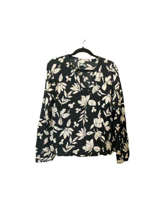 Top Long Sleeve By A New Day In Floral Print, Size: L