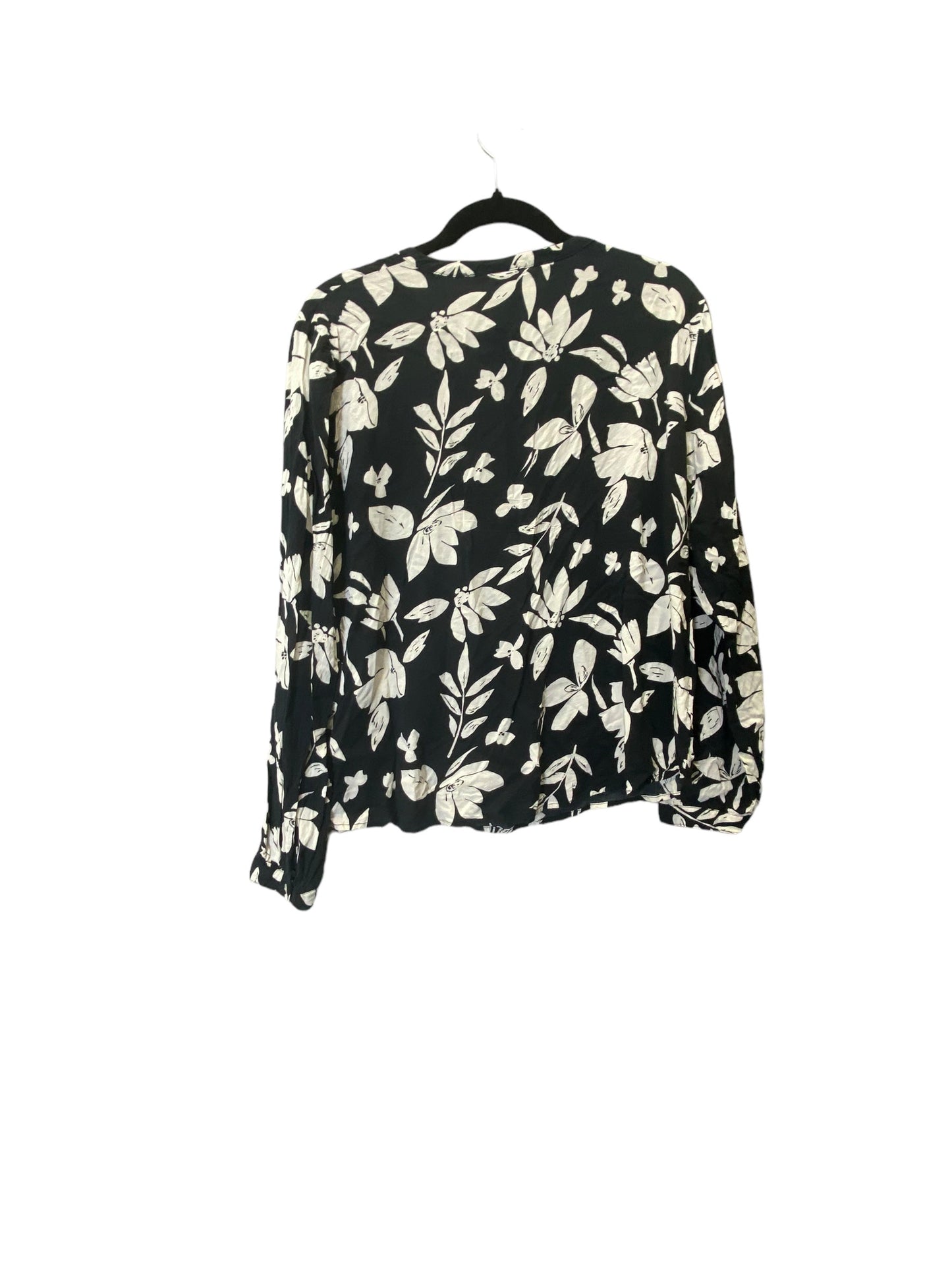 Top Long Sleeve By A New Day In Floral Print, Size: L