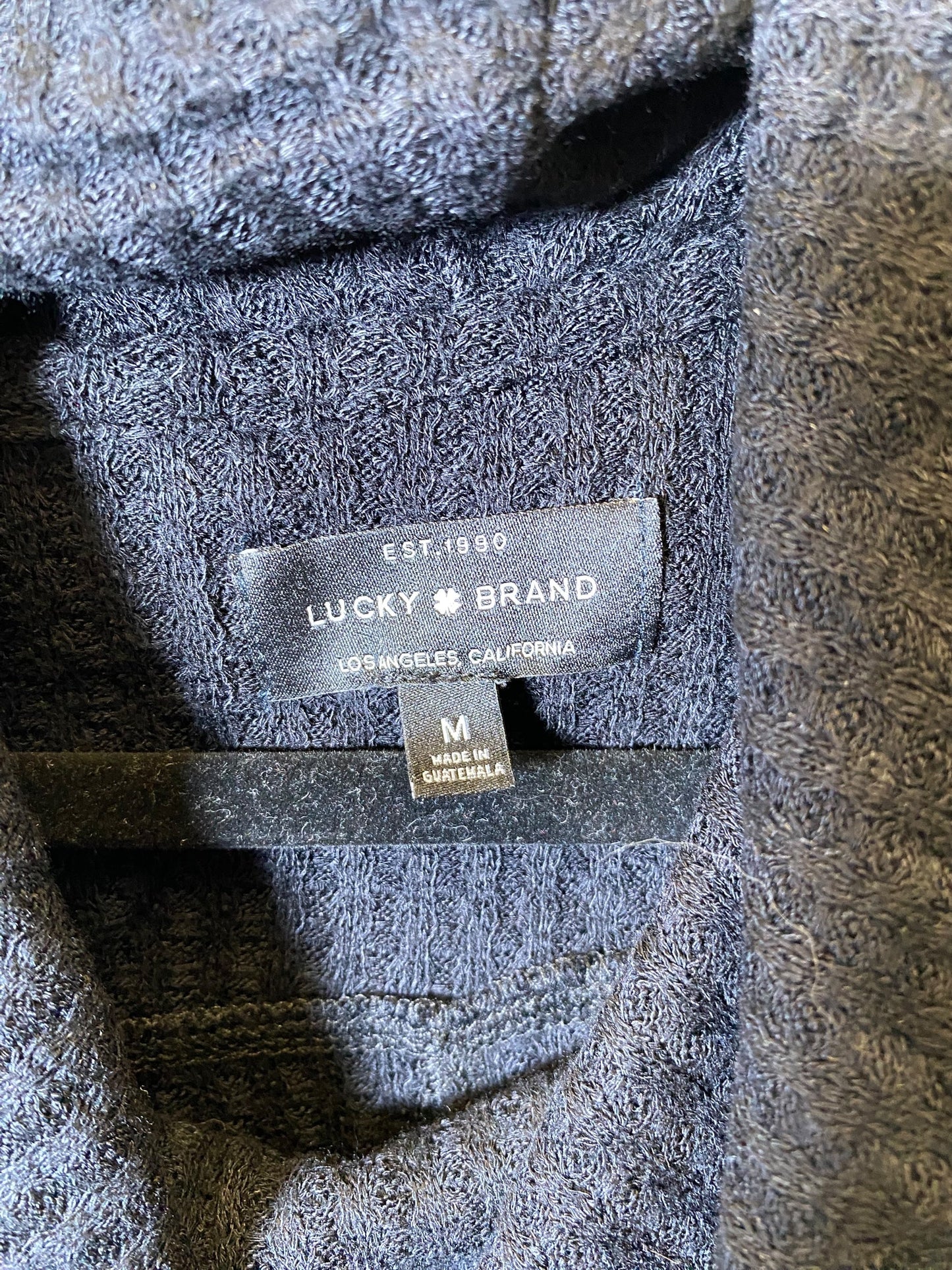 Sweatshirt Collar By Lucky Brand In Black, Size: M